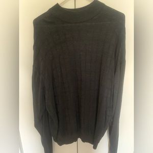 Pronto Uomo Italian silk/cotton gray sweater size XL never worn.